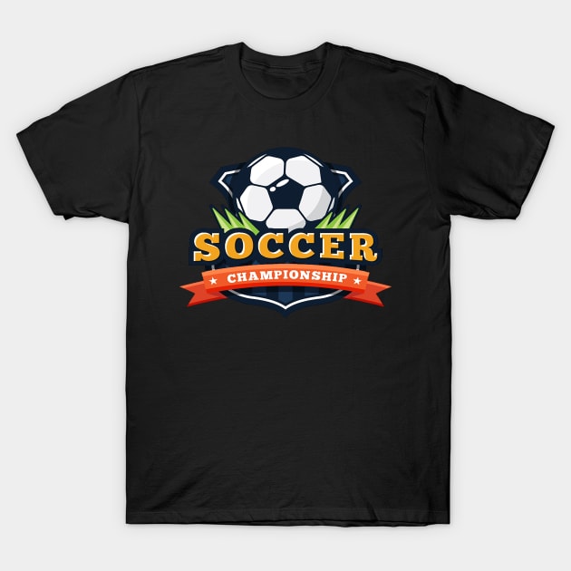 Soccer champion T-Shirt by Brainable ART